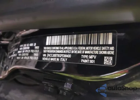 2016 Jeep Renegade 75Th Anniversary z USA, uszkodzony, nr VIN ZACCJBBT6GPD98400